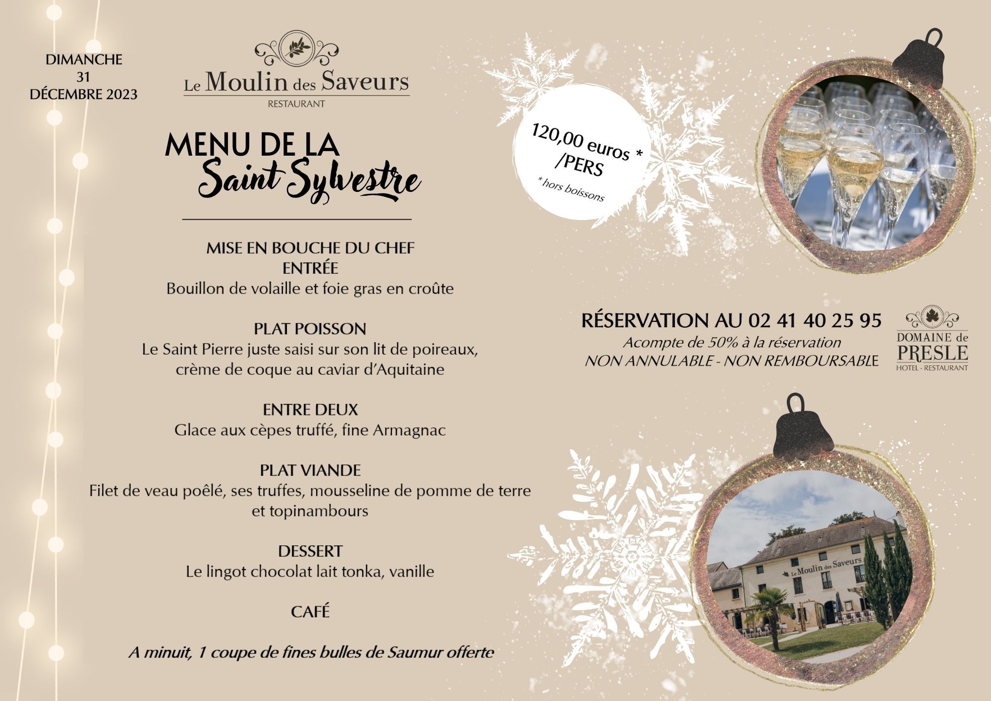 FETES DE FIN D'ANNÉE FETES DE FIN D'ANNÉE